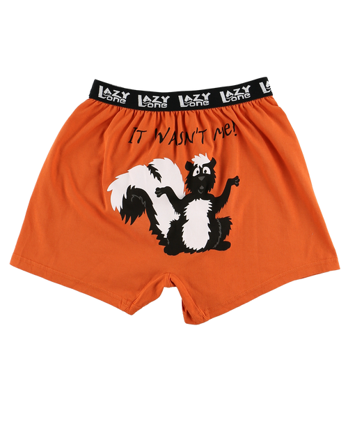 Lazy One It Wasn't Me Men's Skunk Funny Boxer