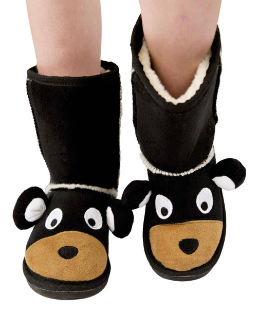 Lazy One Kid's Bear Slipper Boots