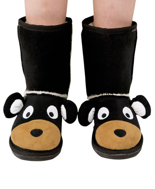 lazy one Kid's Bear Slipper Boots