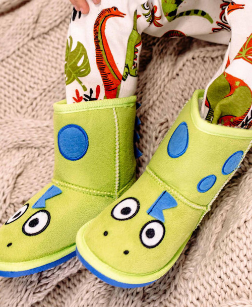 Lazy One Kid's Dino Slipper Boots