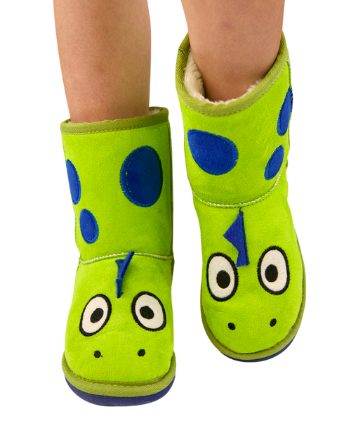 Lazy One Kid's Dino Slipper Boots
