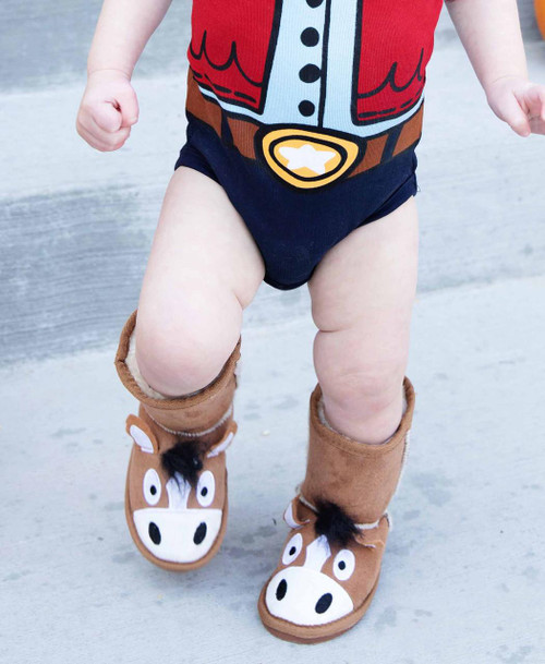 Lazy One Kid's Horse Slipper Boots