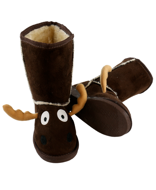 Lazy One Kid's Moose Slipper Boots