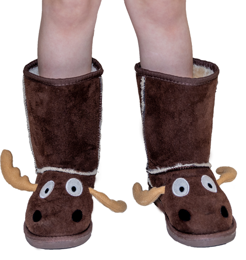 lazy one Kid's Moose Slipper Boots