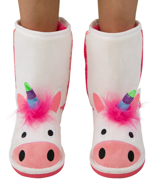 lazy one Kid's Unicorn Slipper Boots