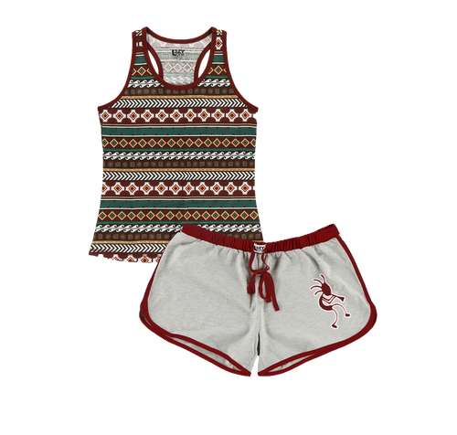 Lazy One Kokopelli Women's Tank & Short Set