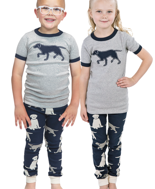 lazy one Lab Kid's Short Sleeve PJ's