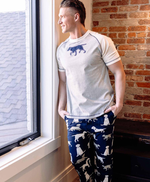 Lazy One Lab Men's Dog PJ Set