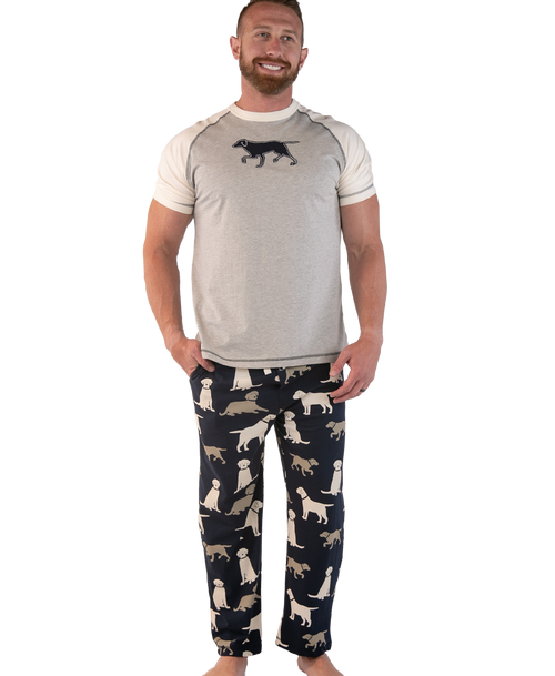 lazy one Lab Men's Dog PJ Set