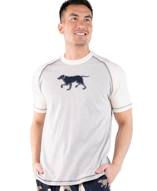 lazy one Lab Men's PJ Tee
