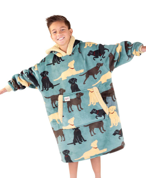 lazy one Labs Kid Blanket Hoodie