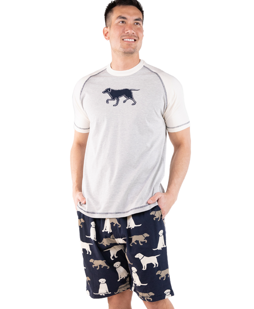 lazy one Labs Men's Pajama Short Set