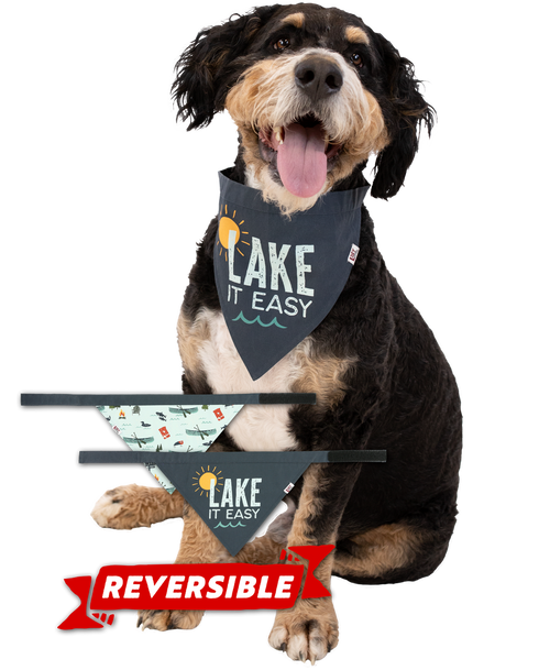 lazy one Lake It Easy Dog Bandana