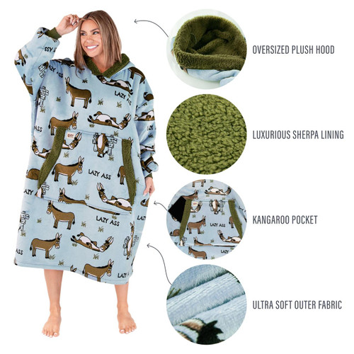 Lazy One Lazy Ass Blanket Hoodie