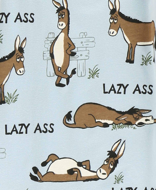 Lazy One Lazy Ass Blue Men's Donkey PJ Set