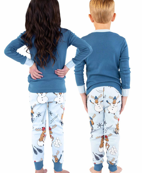 Lazy One Let It Snow Kid's Long Sleeve PJ's