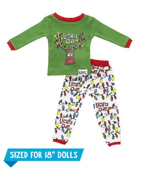 Lazy One Lights Out Doll Pajama