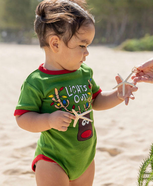 Lazy One Lights Out Infant Creeper Onesie