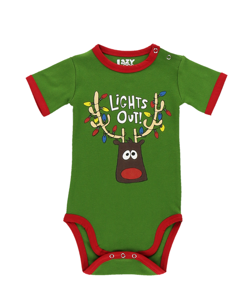 Lazy One Lights Out Infant Creeper Onesie