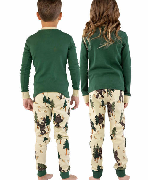 Lazy One Lil' Squatch Kid's Long Sleeve PJ's