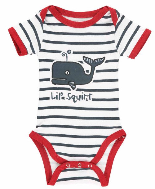 Lazy One Lil' Squirt Whale Infant Creeper Onesie