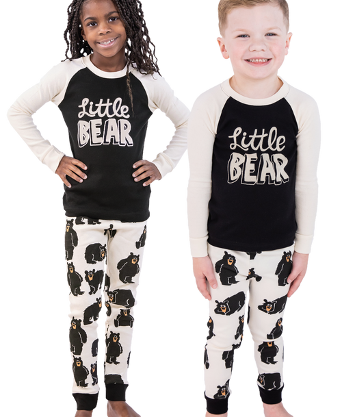 lazy one Little Bear Long Sleeve Kid's PJ's