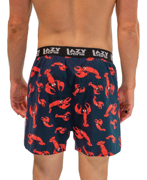 Lazy One Lobster Men's Funny Boxer
