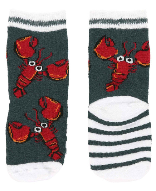 lazy one Lobster Stripe Infant Sock