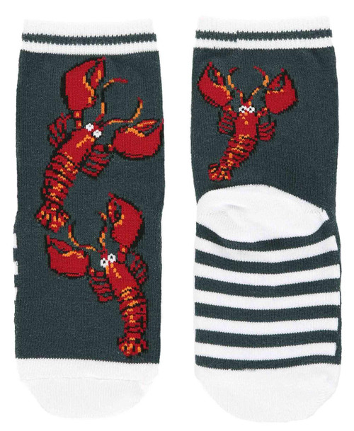 lazy one Lobster Stripe Kid Sock