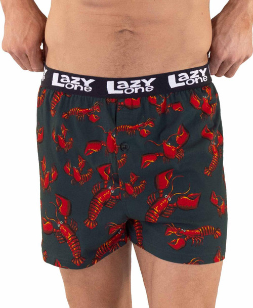 lazy one Lobsters Men's Funny Boxer