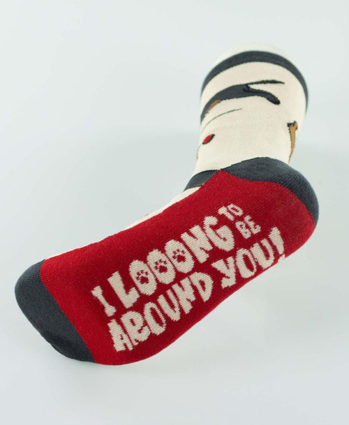 Lazy One Long To Be Around You Dog Crew Sock