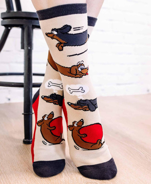 Lazy One Long To Be Around You Dog Crew Sock