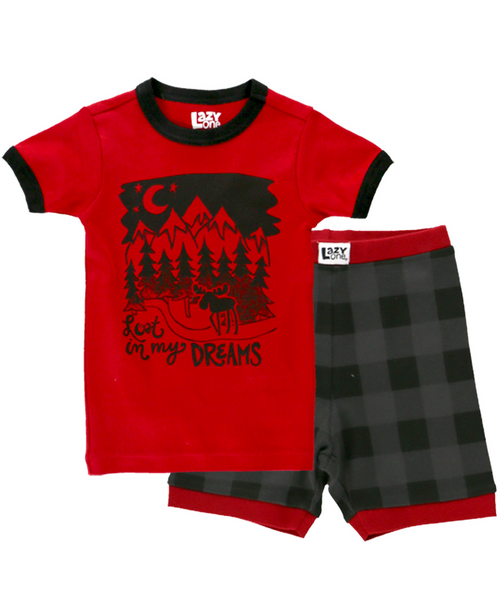 Lazy One Lost In My Dreams Kid's PJ Short Set