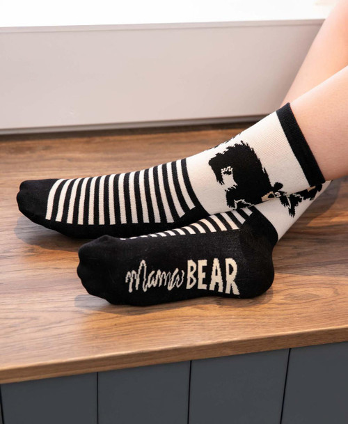 Lazy One Mama Bear Crew Sock