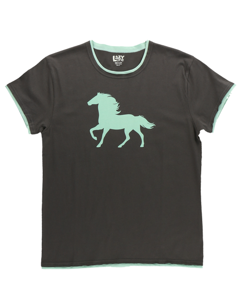 Lazy One Mint Horse Women's Regular Fit Tee