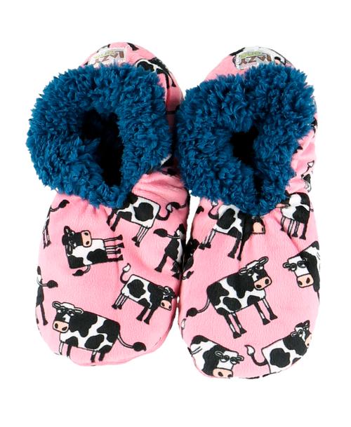 Lazy One Moody Cow Fuzzy Feet Slipper