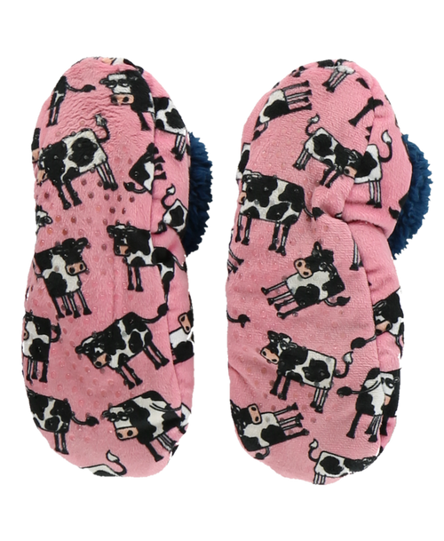 Lazy One Moody Cow Fuzzy Feet Slipper
