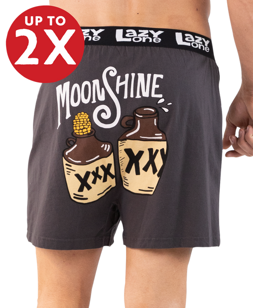 lazy one Moonshine Men's Funny Boxers