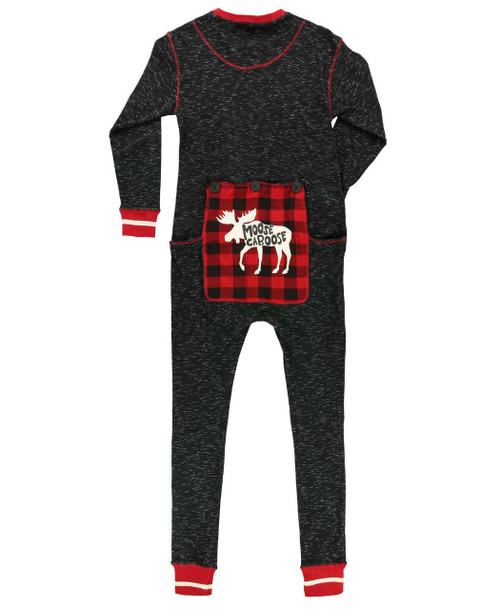 Lazy One Moose Caboose Adult Onesie Flapjack