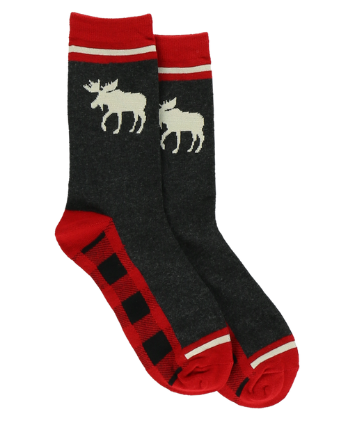 Lazy One Moose Caboose Crew Sock