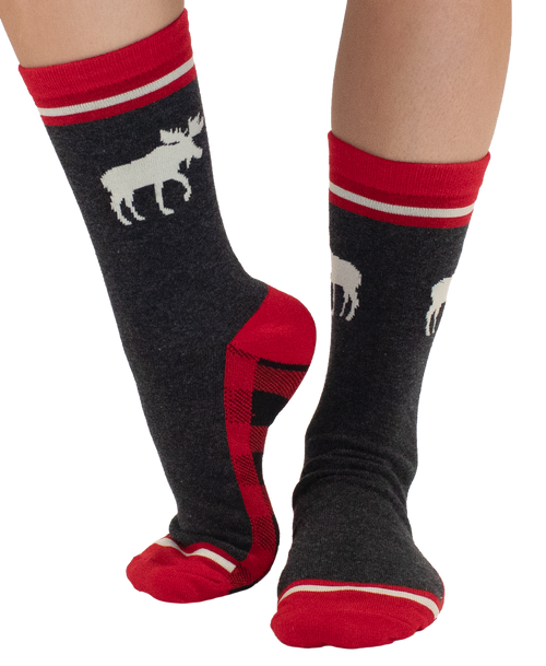 lazy one Moose Caboose Crew Sock
