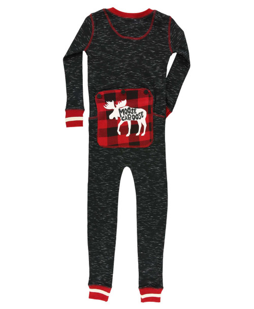 Lazy One Moose Caboose Kid Onesie Flapjack