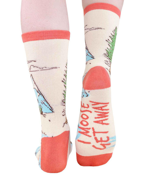 Lazy One Moose Get Away Crew Socks