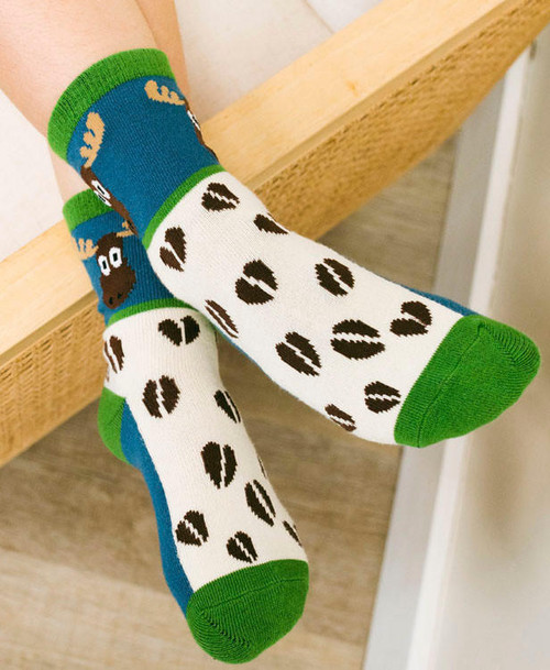 Lazy One Moose Tracks Kid Sock