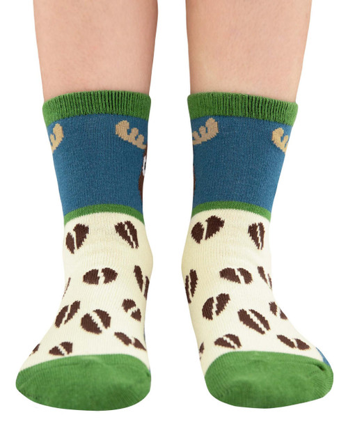 Lazy One Moose Tracks Kid Sock