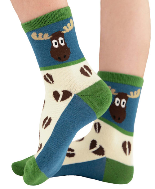 lazy one Moose Tracks Kid Sock
