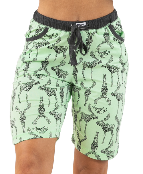 lazy one Moosely Wild Women's Bermuda Shorts