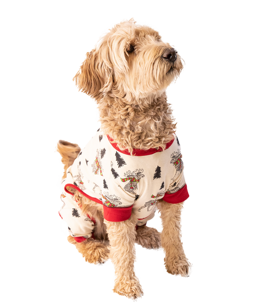lazy one Moosletoe Dog Onesie Flapjack
