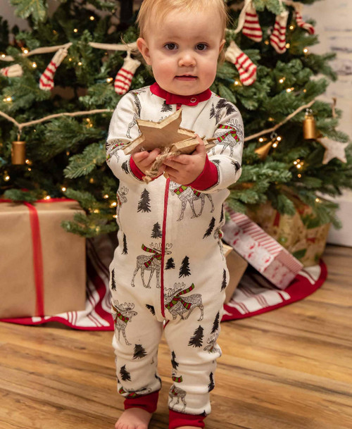 Lazy One Moosletoe Infant Union Suit