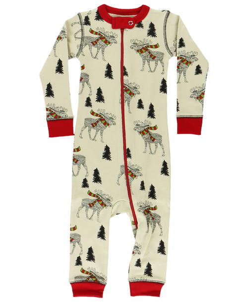Lazy One Moosletoe Infant Union Suit